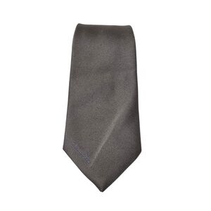 Oscar De La Renta Gray Blue Polka Dot Tie